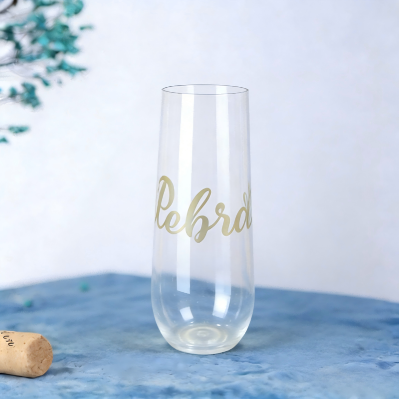 double sided printed plastic champagne flutes wholesale