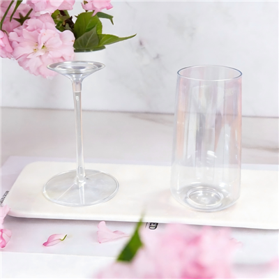 Sbectol Champagne Plastig Sylfaen Datodadwy