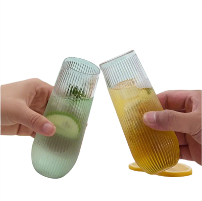 Sbectol Siampên Plastig Rhesog